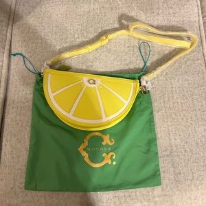 New C Wonder by Christian Siriano Lemon crossbody purse - yellow, shoulder bag